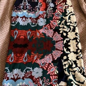 Maeve Multicolor Patterned Midi Skirt